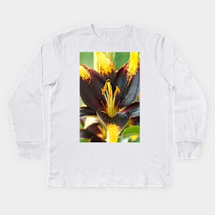 Lilium  'Lion Heart'  Lily  Asiatic lily Kids Long Sleeve T-Shirt